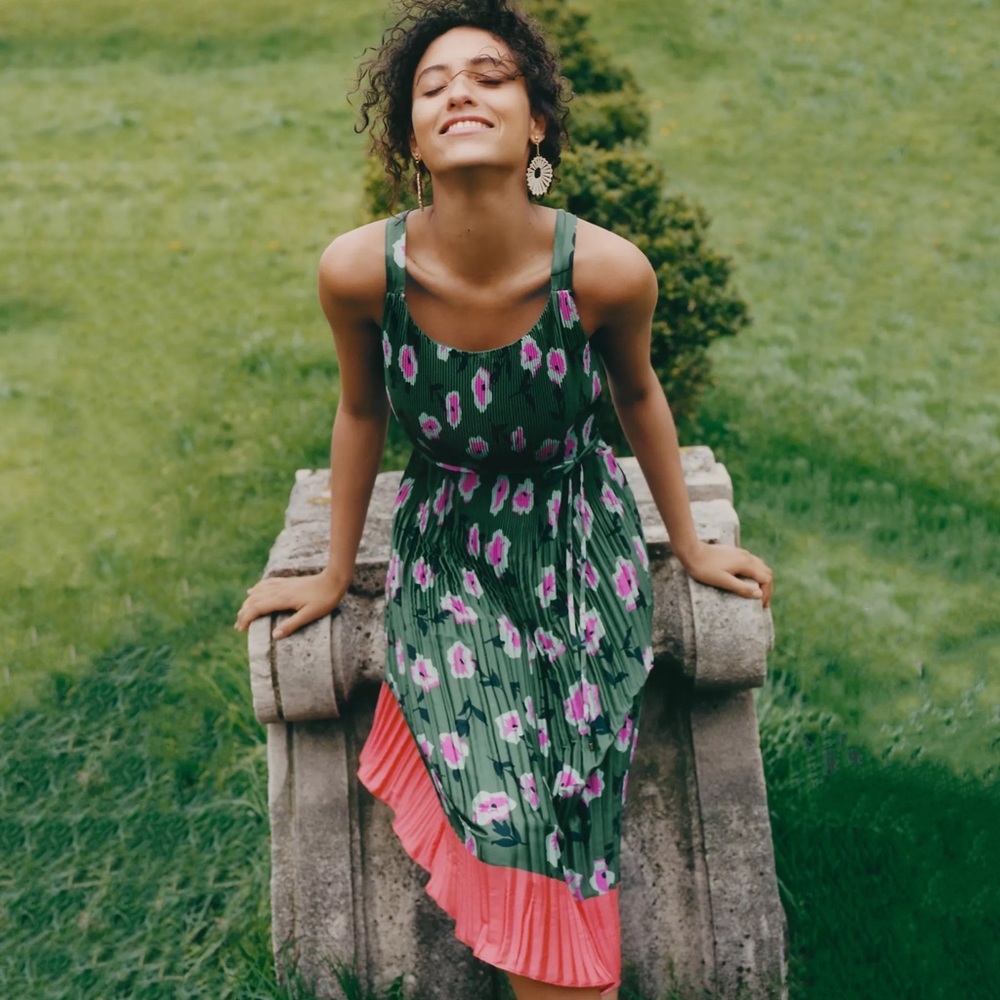 Anthropologie Mireille Pleated Dress - Picture 5 of 5